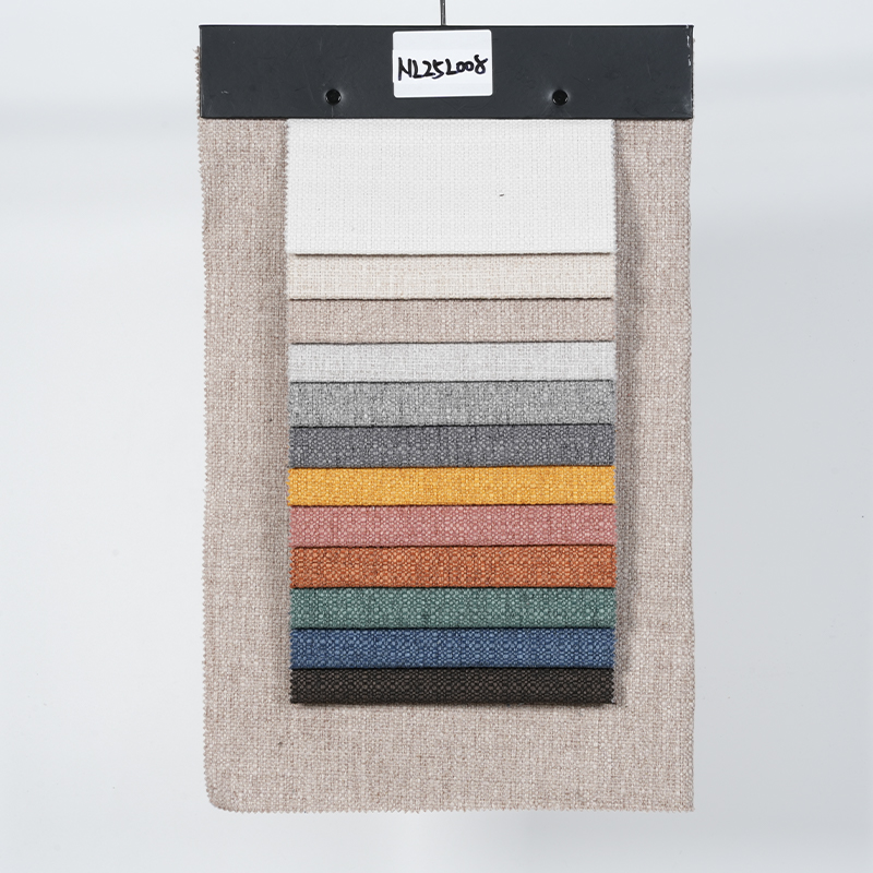 Tecido para sofá de poliéster jacquard com pontos de grãos de arroz