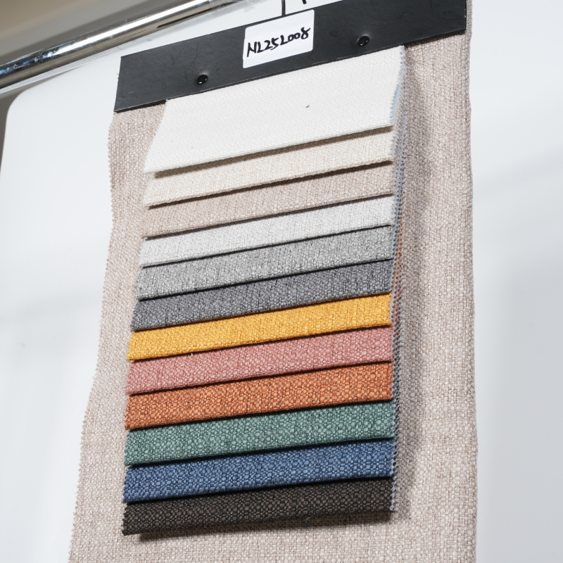 Tecido para sofá de poliéster jacquard com pontos de grãos de arroz Tecido para sofá de poliéster jacquard com pontos de grãos de arroz